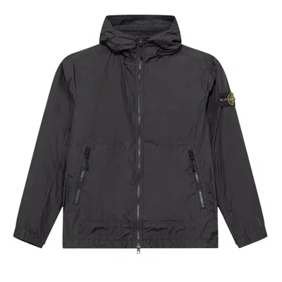 Pre-owned Stone Island Crinkle Reps Light Hooded Jacket 'black' | Men's Size Xxl