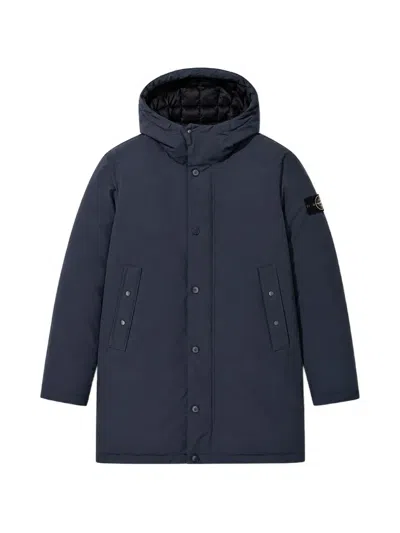 Stone Island Crinkle Reps Ny Down Jacket In Blue
