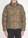 Stone Island Crinkle Reps Ny Puffer Jacket In Brown