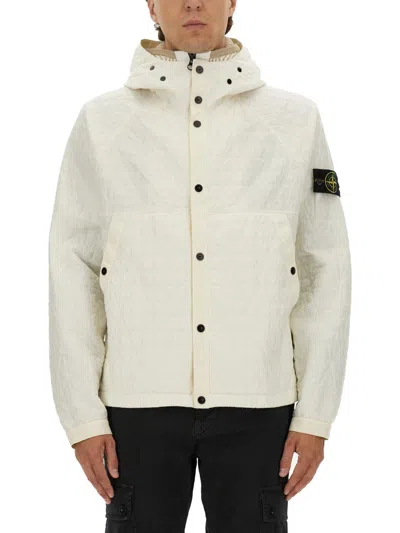 STONE ISLAND DOLCE & GABBANA COTTON T-SHIRT WITH LOGO PRINT