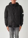 Stone Island Crinkle Reps Ny Recycled Nylon Regular-fit. Giacca In Nylon Riciclato Con Primaloft-tc. Rivestimento In Black