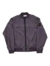 Stone Island Indbreaker Jacket With Logo Badge Kids In Purple