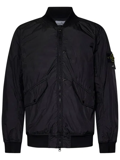 Stone Island Crinkle Reps R-ny Jacket In Black