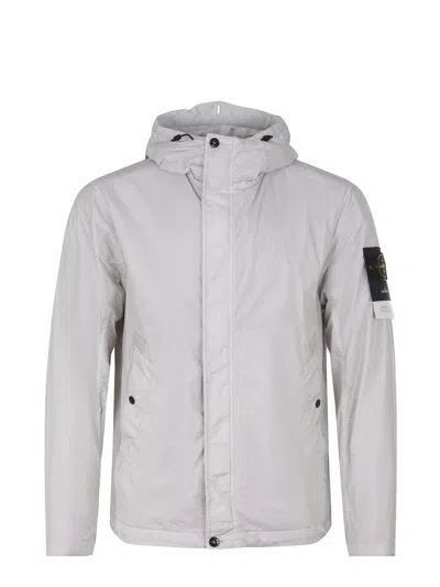 Stone Island Hooded 4100092 Jacket In Sky