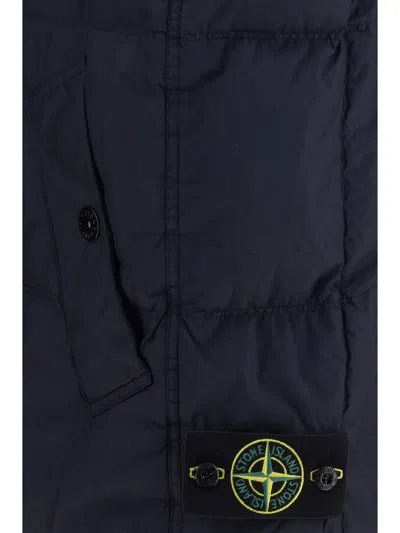Stone Island Crinkle Reps Vest In Blue