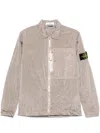 Stone Island Crinkled Jacket In Pink