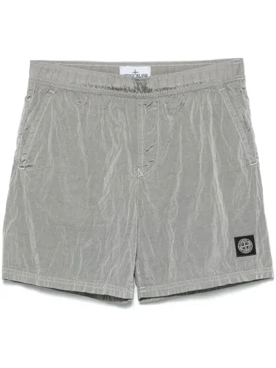 STONE ISLAND CRINKLED SHORTS