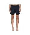 Stone Island Compass Patch Drawstring Swim Shorts In Blue