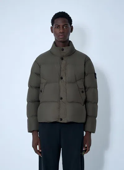Stone Island Crinkles Reps Ny Bomber Jacket In Gray