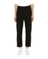 Stone Island Cropped Tailored Trousers In Black