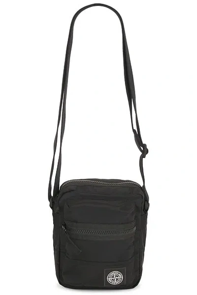 Stone Island Cross Body Bag In Black