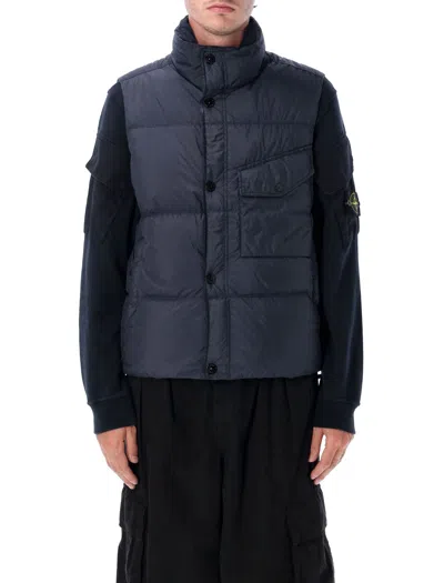 STONE ISLAND STONE ISLAND CRYNKLE REPS NYLON DOWN VEST