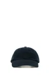 Stone Island Blue Baseball Cap With Tone-on-tone Compass Logo On The Front In Cotton Man In Navy