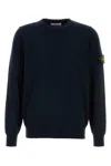 Stone Island Midnight Blue Wool Blend Sweater In Navy