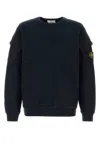 Stone Island Cotton Sweatshirt In Blue