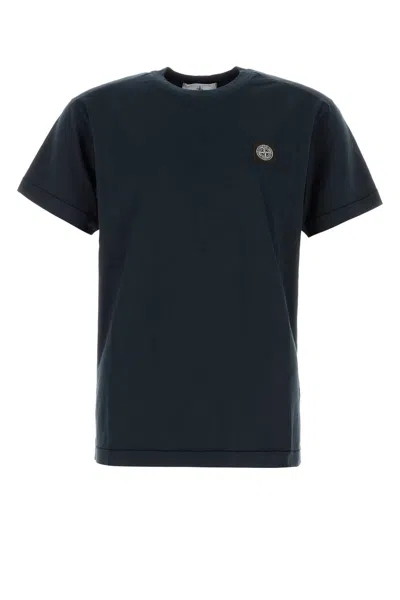 Stone Island Logo-patch Crewneck T-shirt In Green