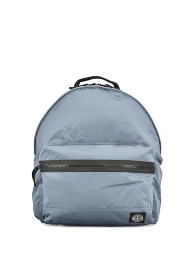 Stone Island Dark Blue Polyamide Backpack