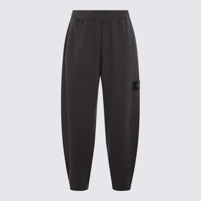 STONE ISLAND DARK GREEN COTTON PANTS