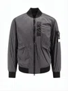 Stone Island Dark Grey Bomber Jacket In Multi