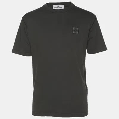 Pre-owned Stone Island Dark Grey Jersey T-shirt M In Gray
