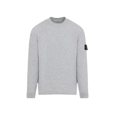 Stone Island Dark Grey Wool Sweater