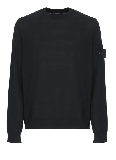 STONE ISLAND DARK WOOL SWEATER