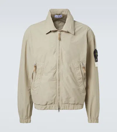Stone Island David Light-tc Compass Shirt Jacket In Neutral