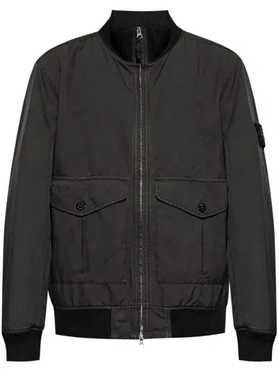 Stone Island David-tc Bomber Jacket In Grey