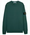 Stone Island Deep Green Long-sleeve Crewneck Sweatshirt In Green