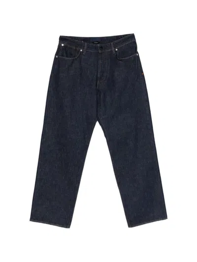 Stone Island Denim Cotton Jeans In Blue