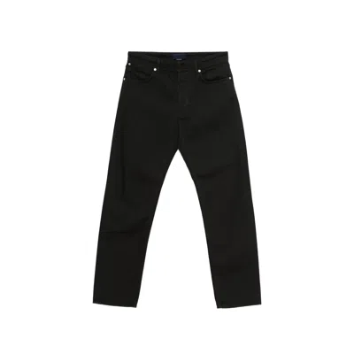 Stone Island Denim Five-pocket Jeans In Black
