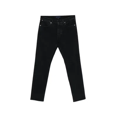 Stone Island Denim Five-pockets Jeans In Black