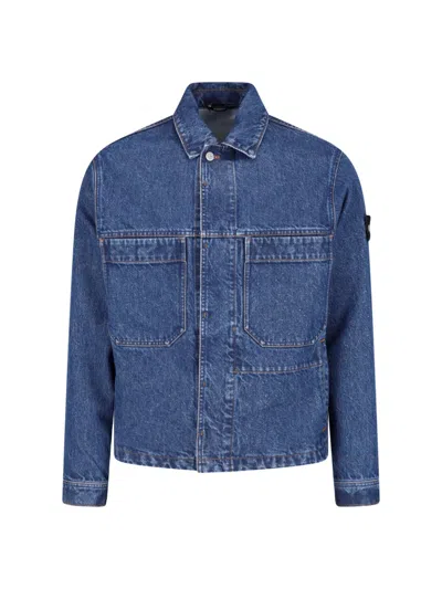Stone Island Jeansjacke In Blue