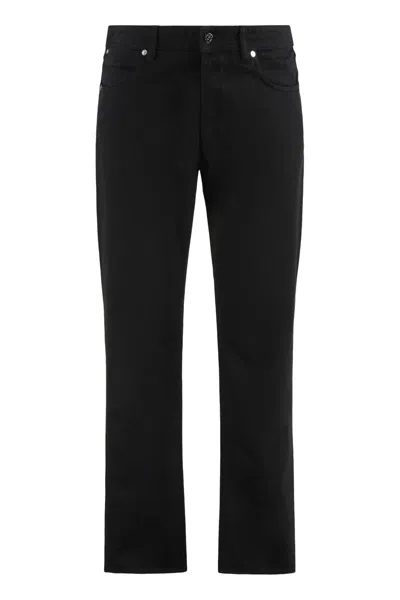 Stone Island Straight Leg Cotton Jeans For Men In Blue