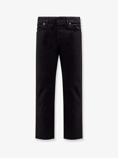 Stone Island Denim Research Bull Denim-tc Trousers In Black