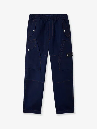 Stone Island Denim Research Loose Fit Jeans In Blue