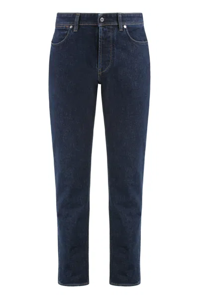 Stone Island Denim Research Slim-fit Jeans In Blue