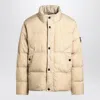 Stone Island Padded Quilted Jacket With High Collar In Multi