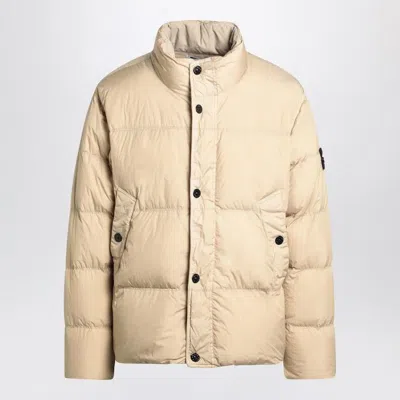 STONE ISLAND STONE ISLAND  DESERT COLORED DOWN JACKET IN NYLON
