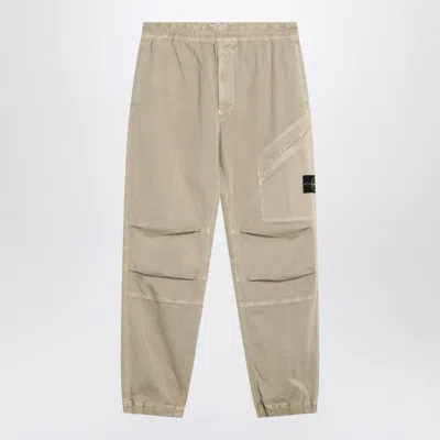 STONE ISLAND STONE ISLAND DESERT-COLOURED TROUSERS IN