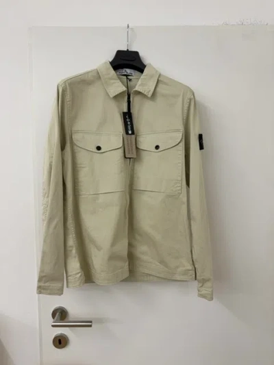 Stone Island Detachable-badge Jacket In Nude
