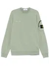 Stone Island Detachable-badge Sweatshirt In Green