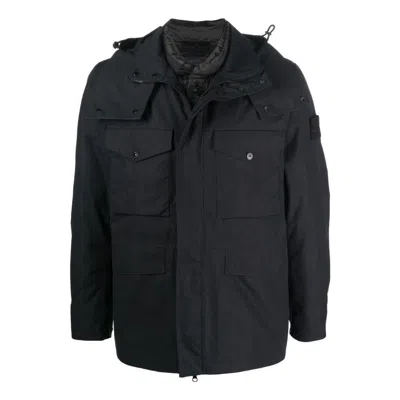 Stone Island Detachable Hooded Down Jacket 'black'