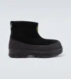 Stone Island Ankle Boot With Vibram Sole For Shock Absorption In Black