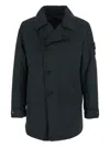 Stone Island Modern Waterproof Long Sleeve Jacket In Black