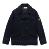 Stone Island Double-breasted Logo Patch Jacket 'black'