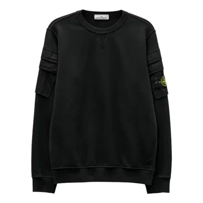 Stone Island Double-sleeve Pocket Sweatshirt 'black'
