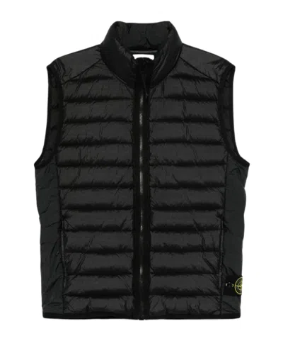 STONE ISLAND STONE ISLAND COMPASS PATCH HIGH NECK PADDED GILET
