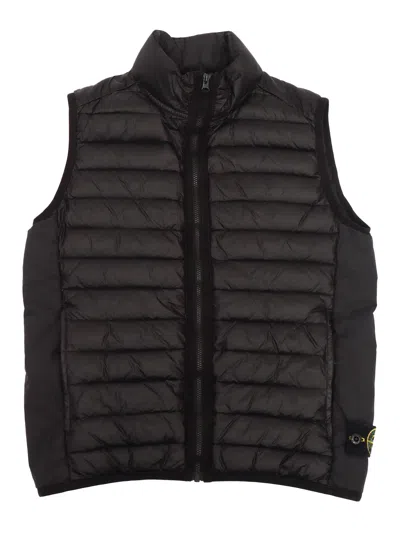 Stone Island Kids' Down Jacket In Black