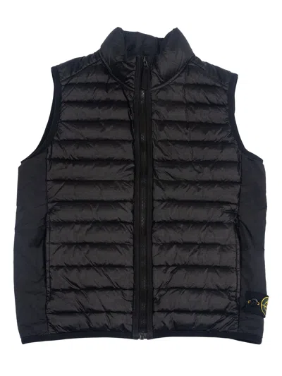 Stone Island Kids' Down Jacket In Black